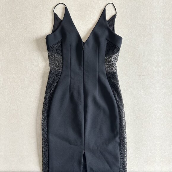 Nicholas Black Crepe Insert Dress ASO Isabelle Lightwood - Picture 9 of 15